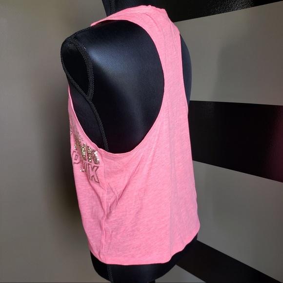 NWOT Pink sequence tank top - Picture 3 of 3